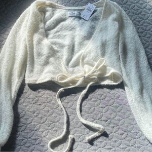 Cream Wrap Sweater NWT From Hollister